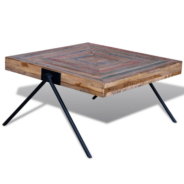 Couchtisch Altholz Teak V-Beine