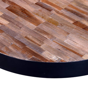 Runder Couchtisch Altholz Teak