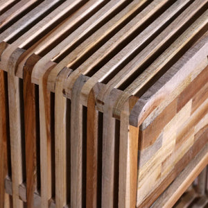 vidaXL Table de chevet avec tiroir en teck recyclé