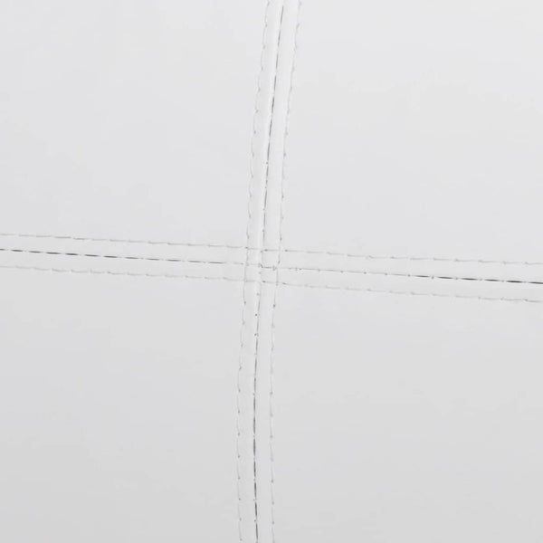 Modulsofa 3-Sitzer Kunstleder Weiß