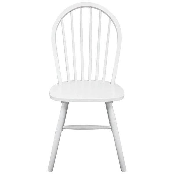 vidaXL Chaises de salle à manger 4 pcs Blanc Bois d'hévéa massif