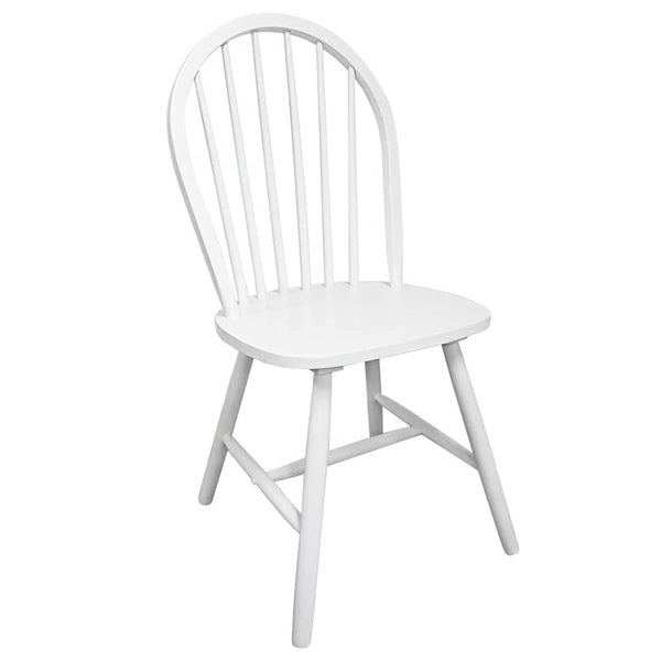 vidaXL Chaises de salle à manger 4 pcs Blanc Bois d'hévéa massif