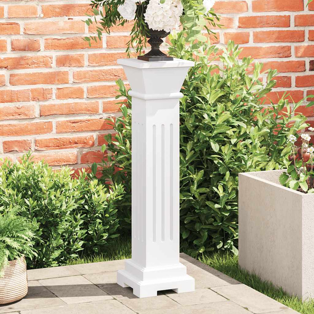 vidaXL Support de plantes colonne style classique carré MDF