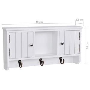 Schlüsselschrank mit Haken & Türen