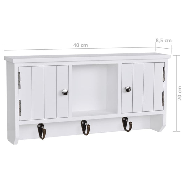 Schlüsselschrank mit Haken & Türen