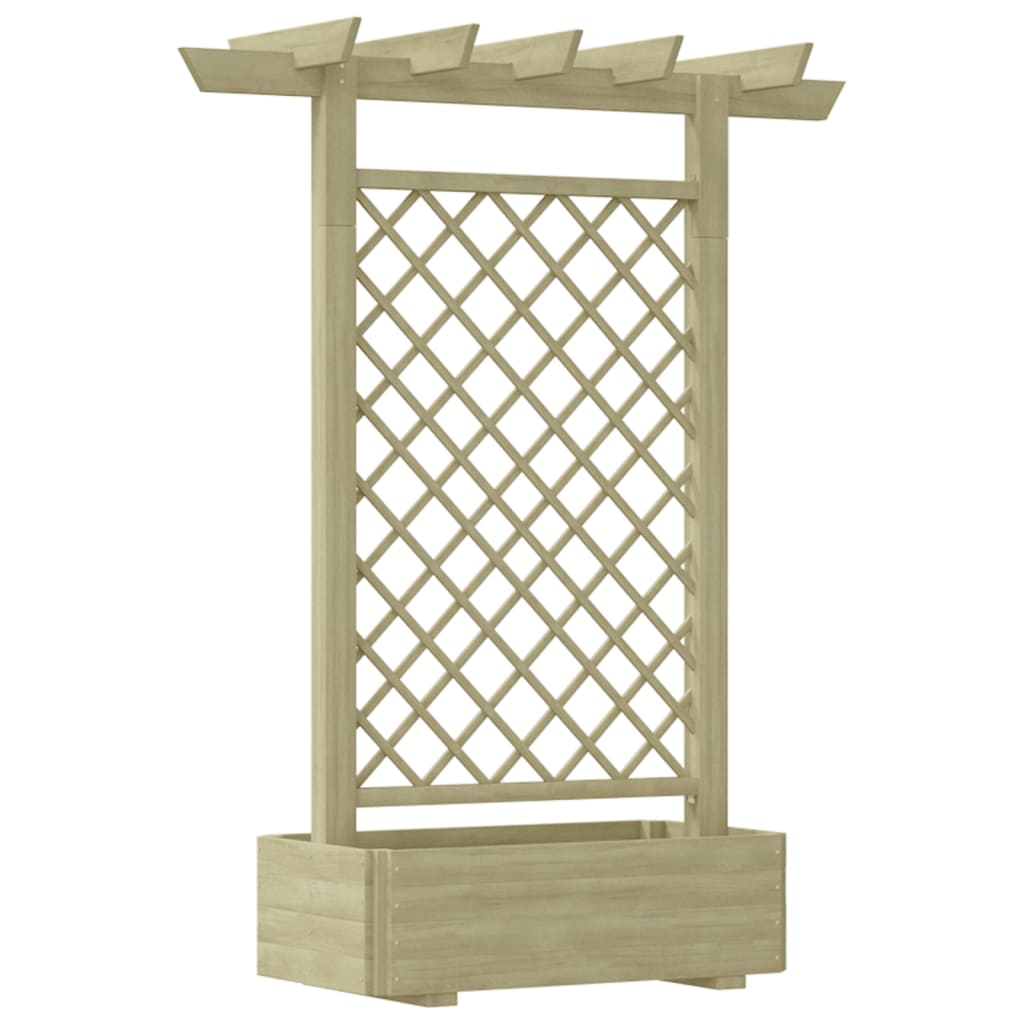 Holz Pergola mit Pflanzkasten