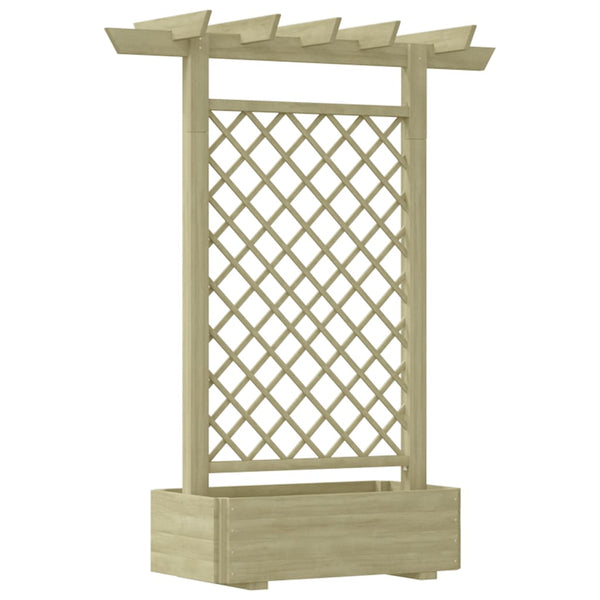 Holz Pergola mit Pflanzkasten