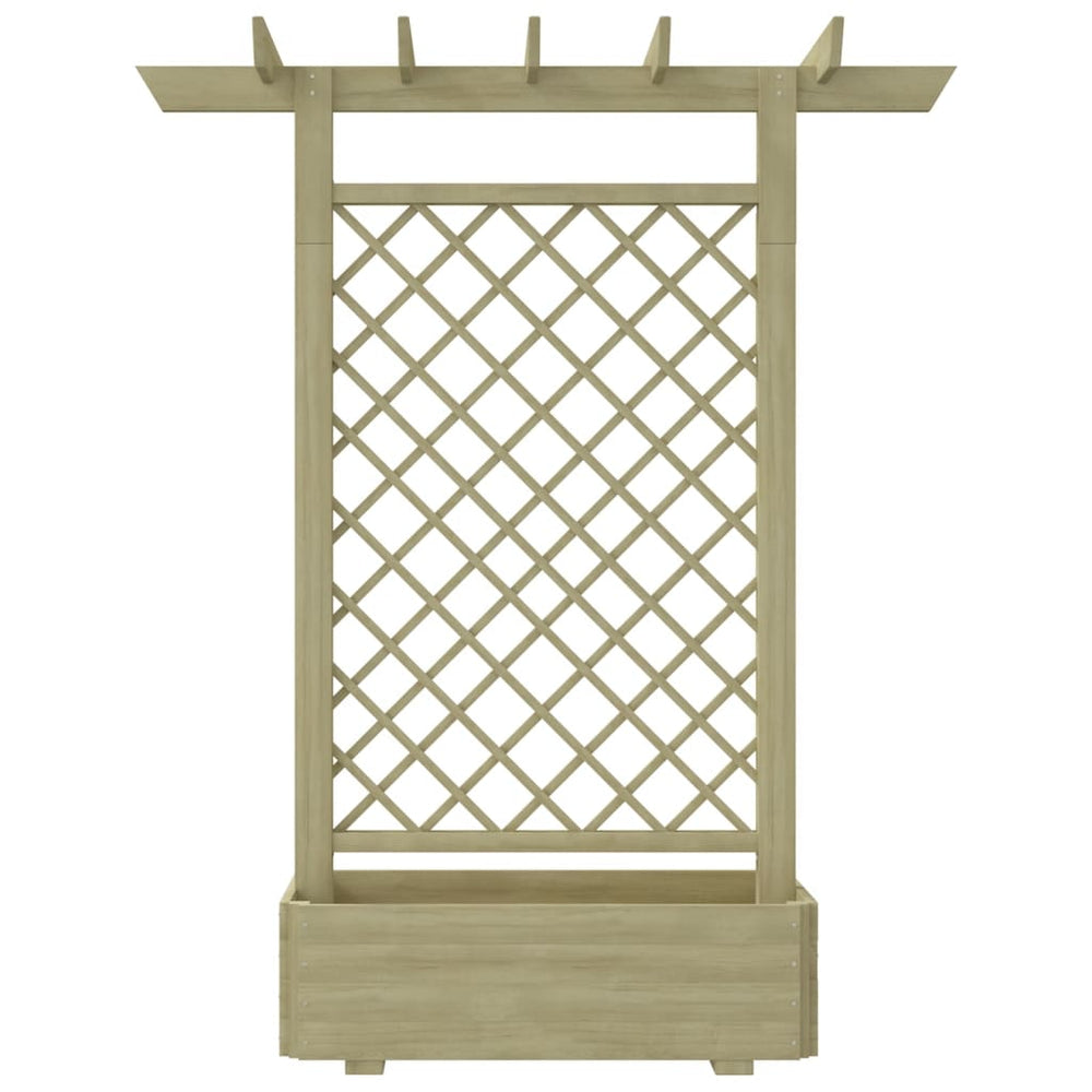 Holz Pergola mit Pflanzkasten