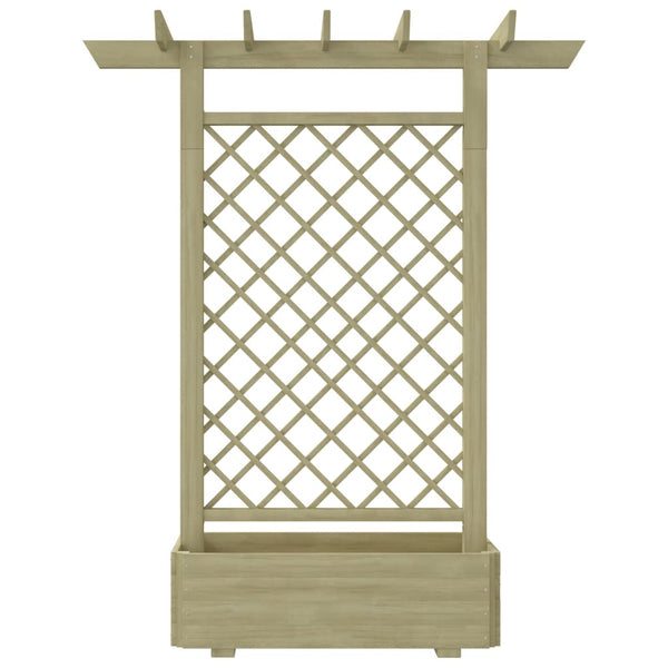 Holz Pergola mit Pflanzkasten