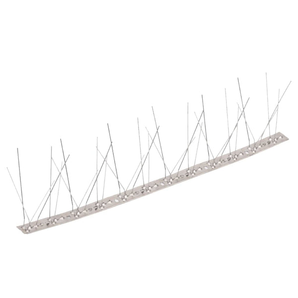 6-tlg. Vogelabwehr-Spikes-Set 3 m Edelstahl 5-reihig