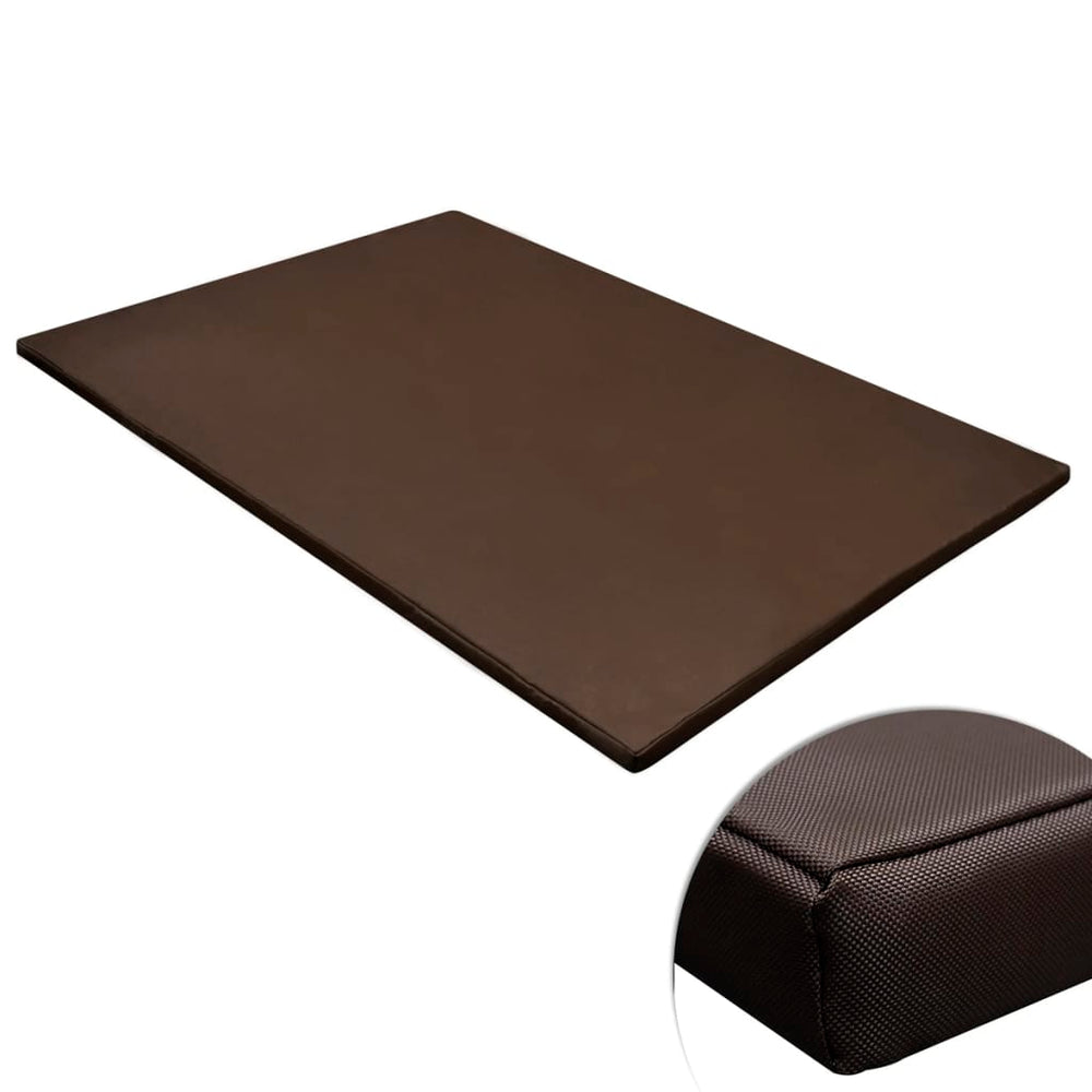 Hundematte Flach Rechteckig Braun XL