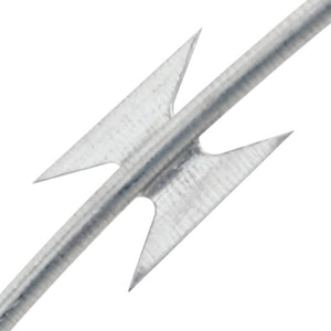 Fil barbelé OTAN accordéon BTO-22 avec pinces Acier galvanisé 150 m
