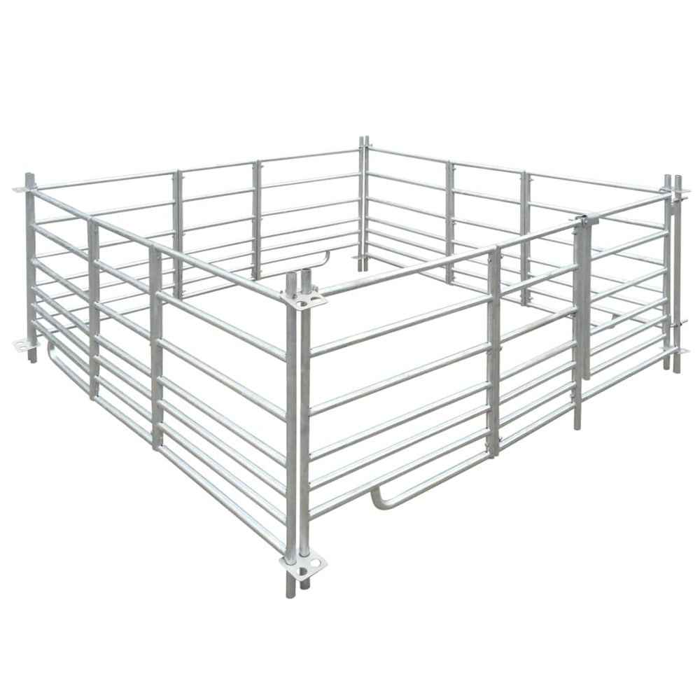 Parc à moutons 4 pans Acier galvanisé 183 x 183 x 92 cm
