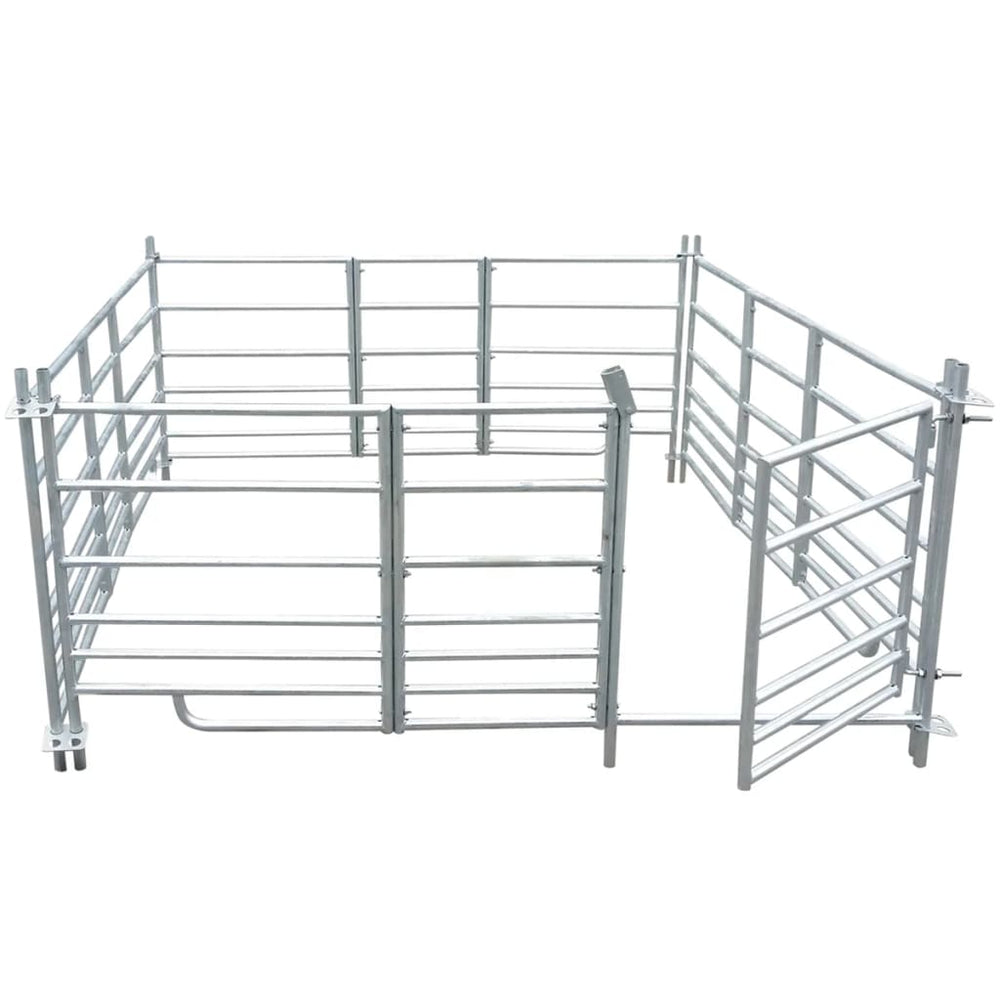 Parc à moutons 4 pans Acier galvanisé 183 x 183 x 92 cm