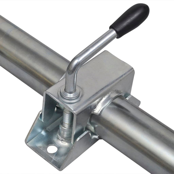 2 béquilles avec 2 supports de serrage pour roue jockey de 48 mm