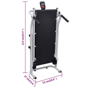 Mini Laufband Klappbar Schwarz 93x36 cm