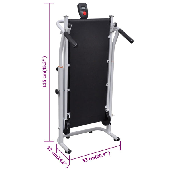 Mini Laufband Klappbar Schwarz 93x36 cm