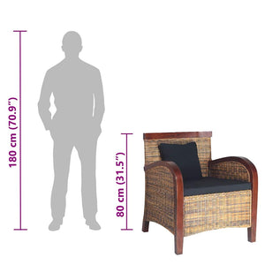 Handgeflochtener Rattan Sessel