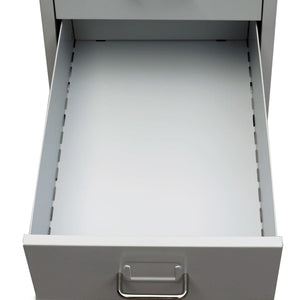 Registerschrank mit 5 Schubladen Grau 68,5 cm Stahl