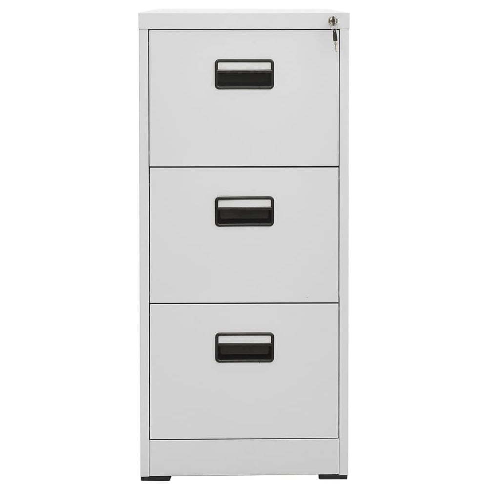 vidaXL Meuble de classement Gris clair 46x62x102,5 cm Acier