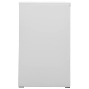 Aktenschrank Hellgrau 46x62x102,5 cm Stahl