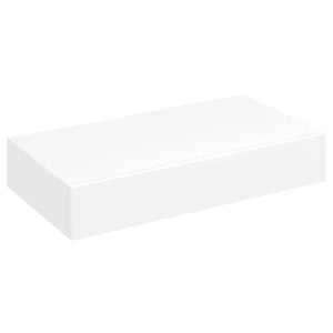 Wandregal mit Schublade MDF Weiß