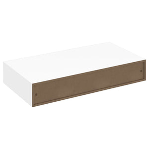 Wandregal mit Schublade MDF Weiß
