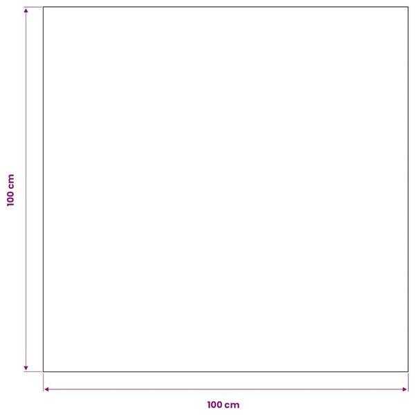 5 nappes Blanches 100 x 100 cm