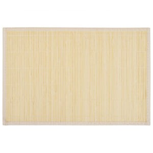 6 Bambus-Platzdeckchen 30 x 45 cm Natur