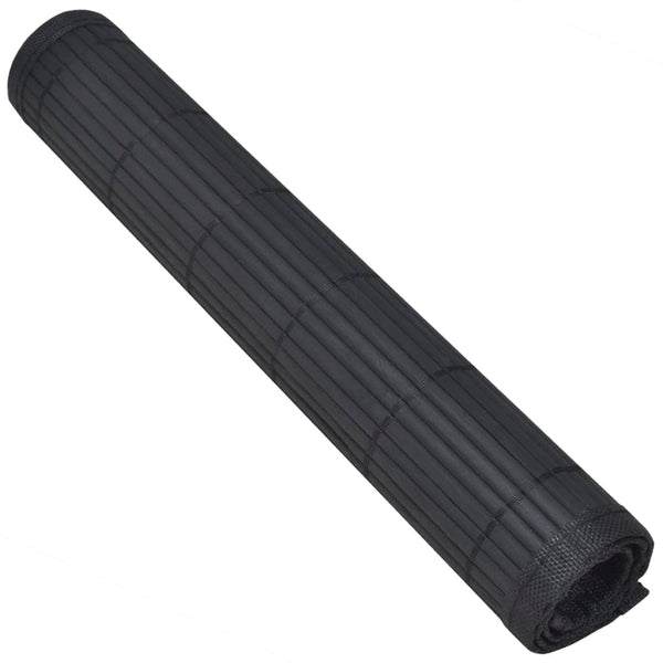 6er Bambus Platzsets Schwarz 30x45 cm