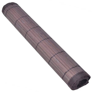 Bambus Platzdeckchen Dunkelbraun, 6er-Set