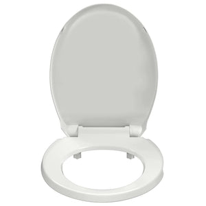 Toilettensitz mit Absenkautomatik Weiß Oval