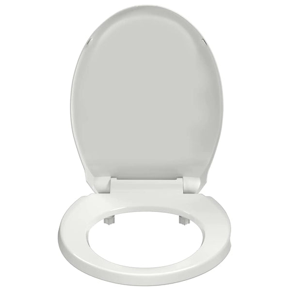 Toilettensitz mit Absenkautomatik Weiß Oval