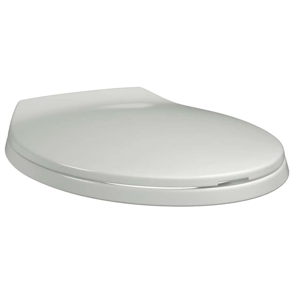 Toilettensitz mit Absenkautomatik Weiß Oval