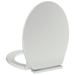 Toilettensitz mit Absenkautomatik Weiß Oval