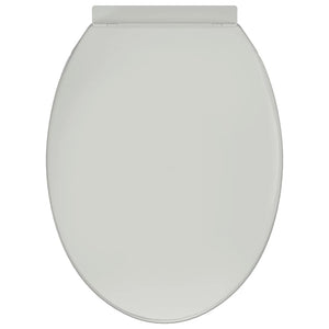 Toilettensitz mit Absenkautomatik Weiß Oval