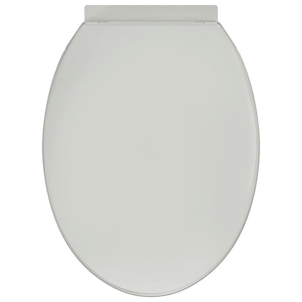 Toilettensitz mit Absenkautomatik Weiß Oval