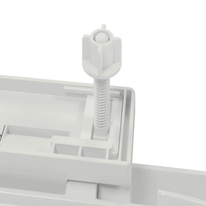 Toilettensitz mit Absenkautomatik Weiß Quadratisch