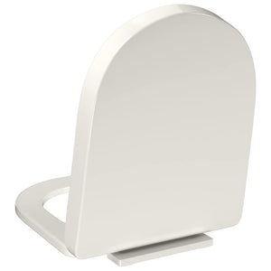 Toilettensitz mit Absenkautomatik Weiß Quadratisch