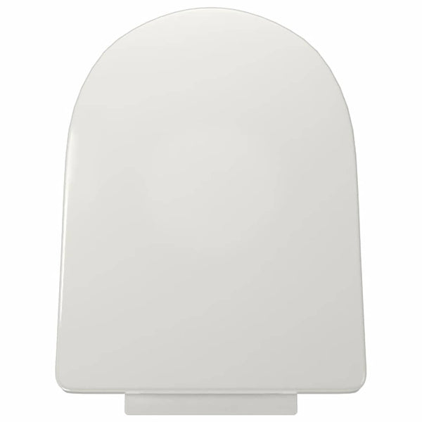 Toilettensitz mit Absenkautomatik Weiß Quadratisch