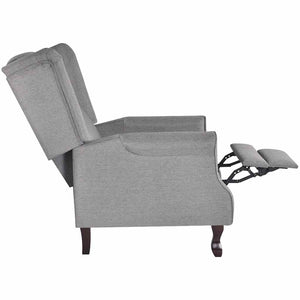 vidaXL Armchair Grey Fabric