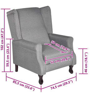 Sessel Grau Stoff