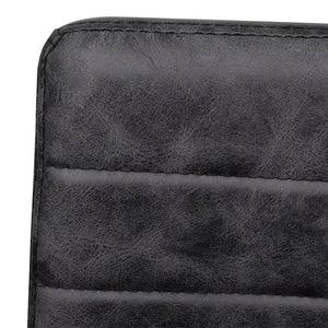 Freischwinger 2er Set Schwarz Kunstleder