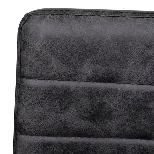 vidaXL Chaise cantilever 2 pcs Similicuir Noir