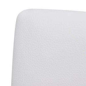 vidaXL Chaises cantilever 4 pcs Similicuir blanc