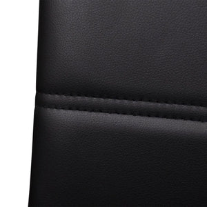 Freischwinger 4er Set Schwarz Kunstleder