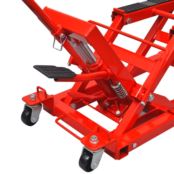 Hydraulische Motorrad-Hebebühne ATV 680 kg rot