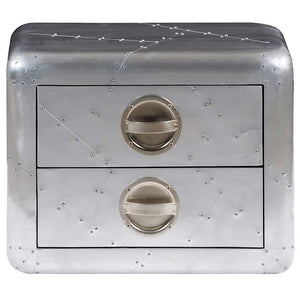 Aviator Beistelltisch Aluminium Vintage Flugzeug Stil