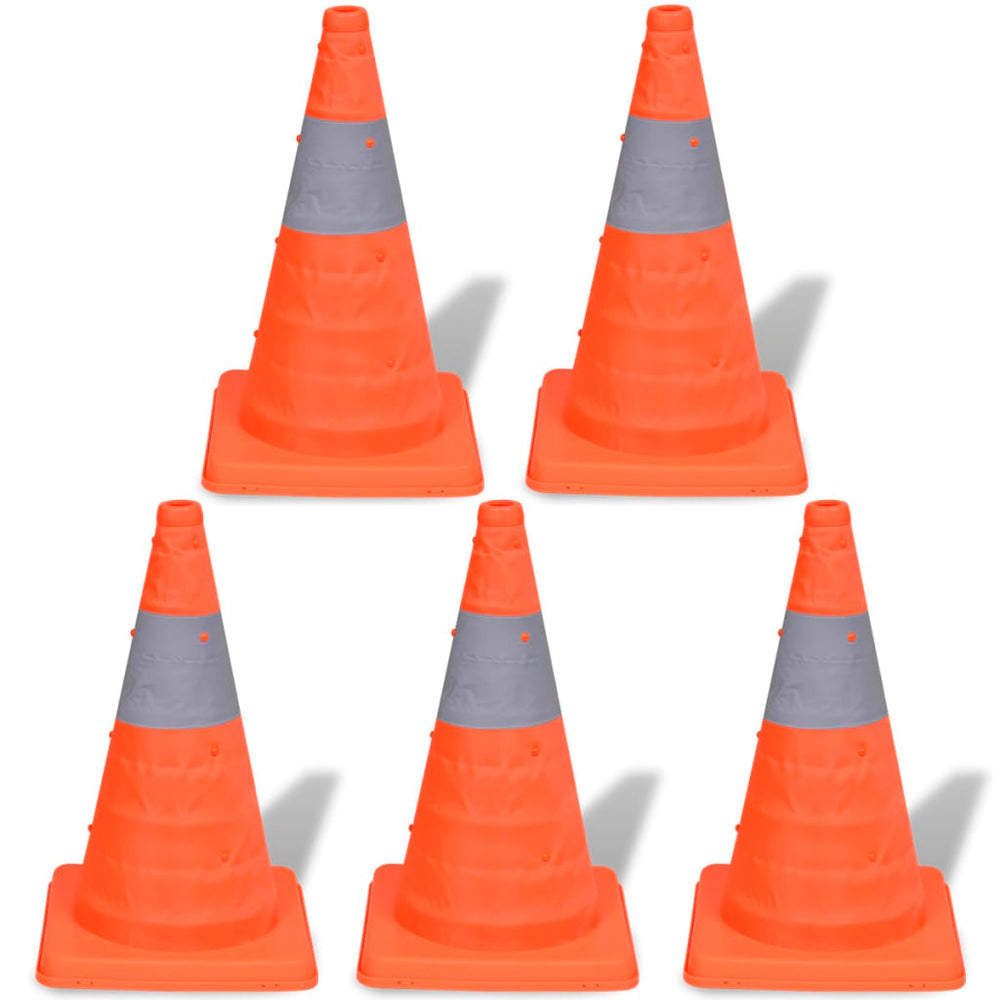 5 Traffic Cones 42 cm