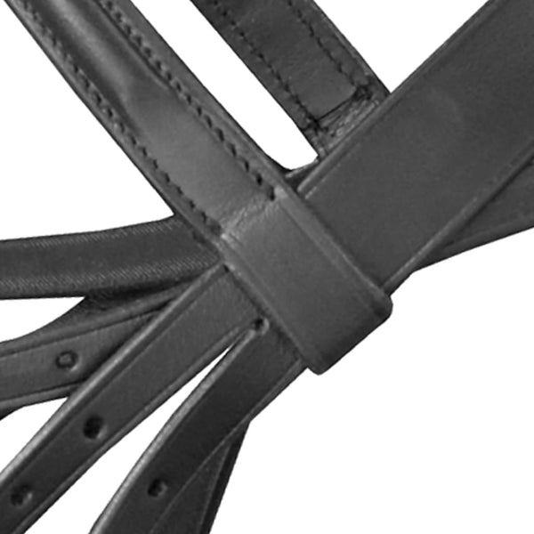 Leder Trense mit Zügeln und Gebiss Schwarz